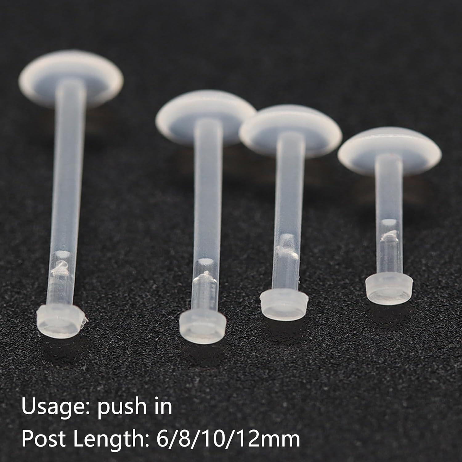 Retenedor de Septum Claro 16G KASFREE - 16 Piezas Hipoalergénicas