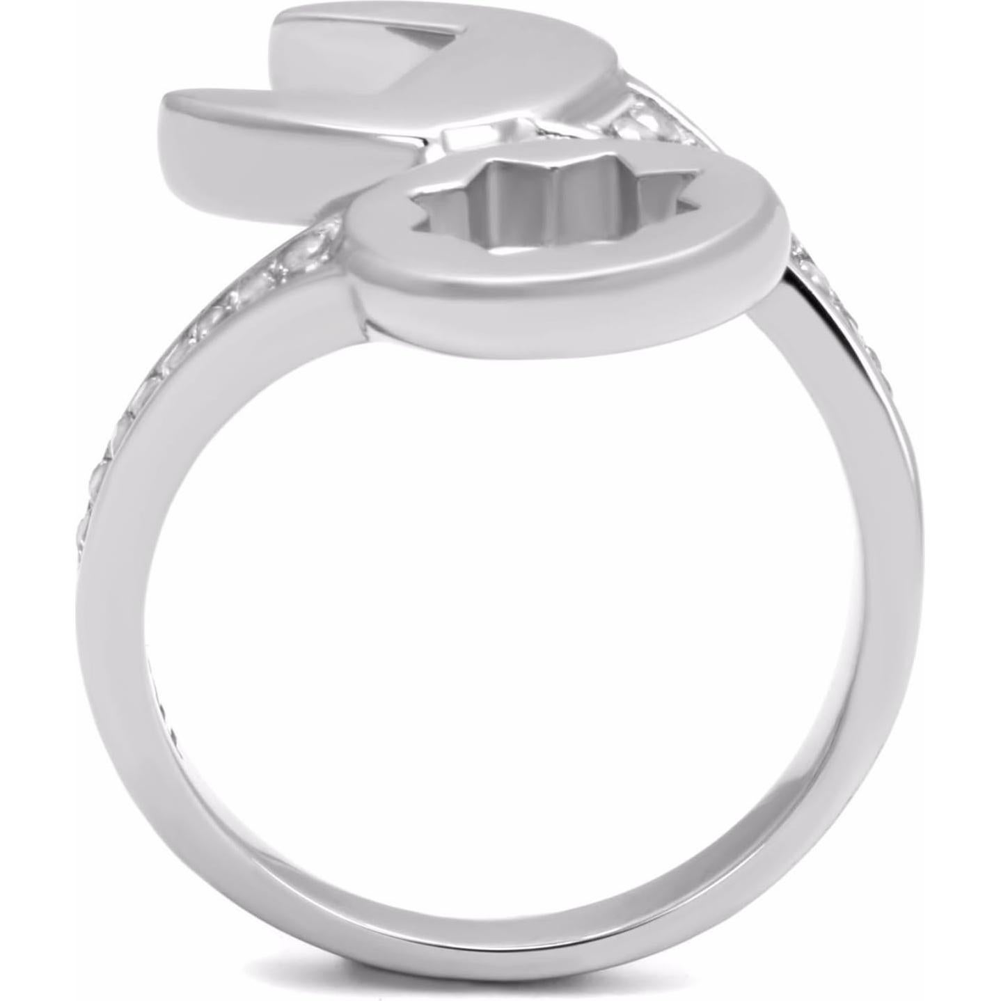 Anillo de Acero Inoxidable Lanyjewelry con CZ para Hombre