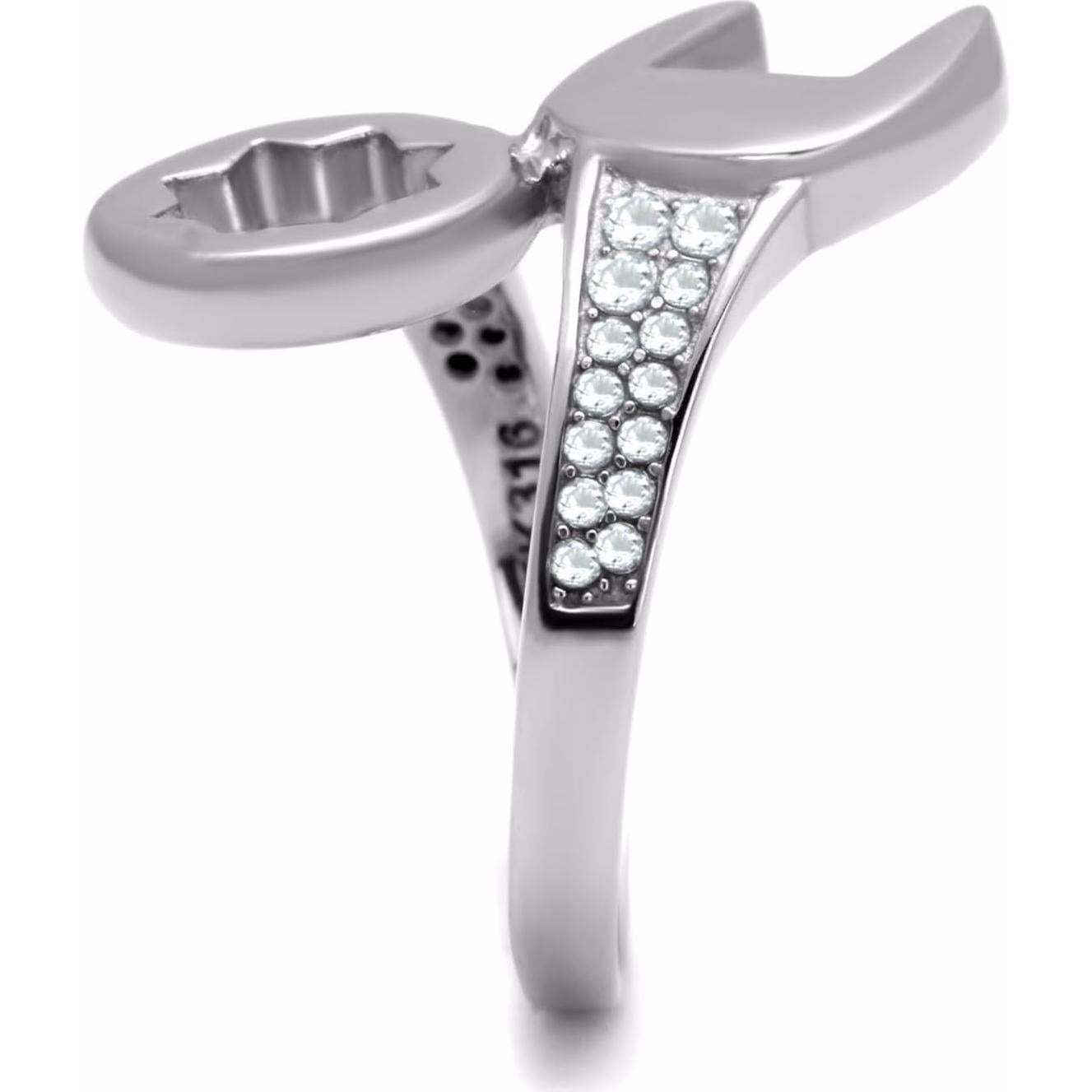 Anillo de Acero Inoxidable Lanyjewelry con CZ para Hombre