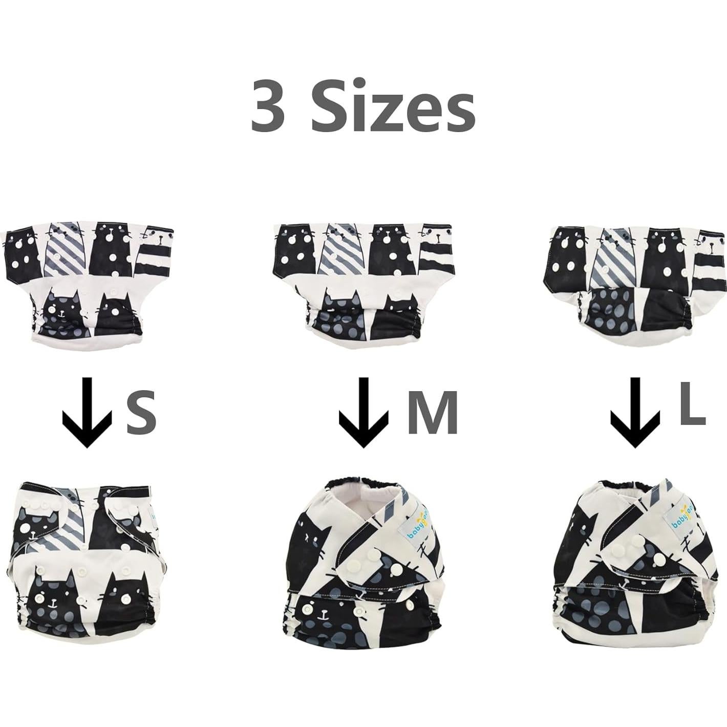 Pañales de Tela Reutilizables Babygoal 6 Piezas Niña