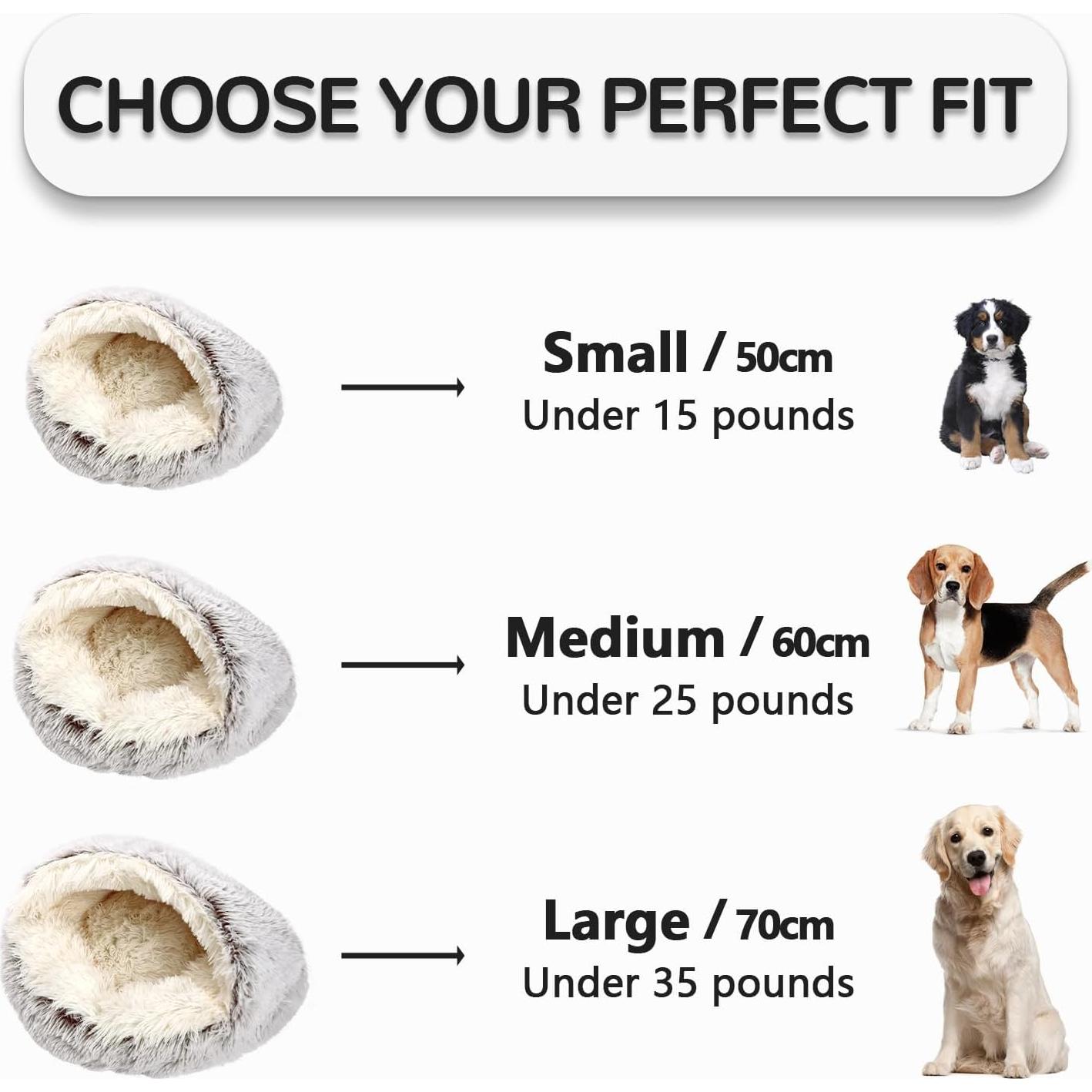 Cama para Gato Arquiel con Capucha Redonda Gris 50.8 cm