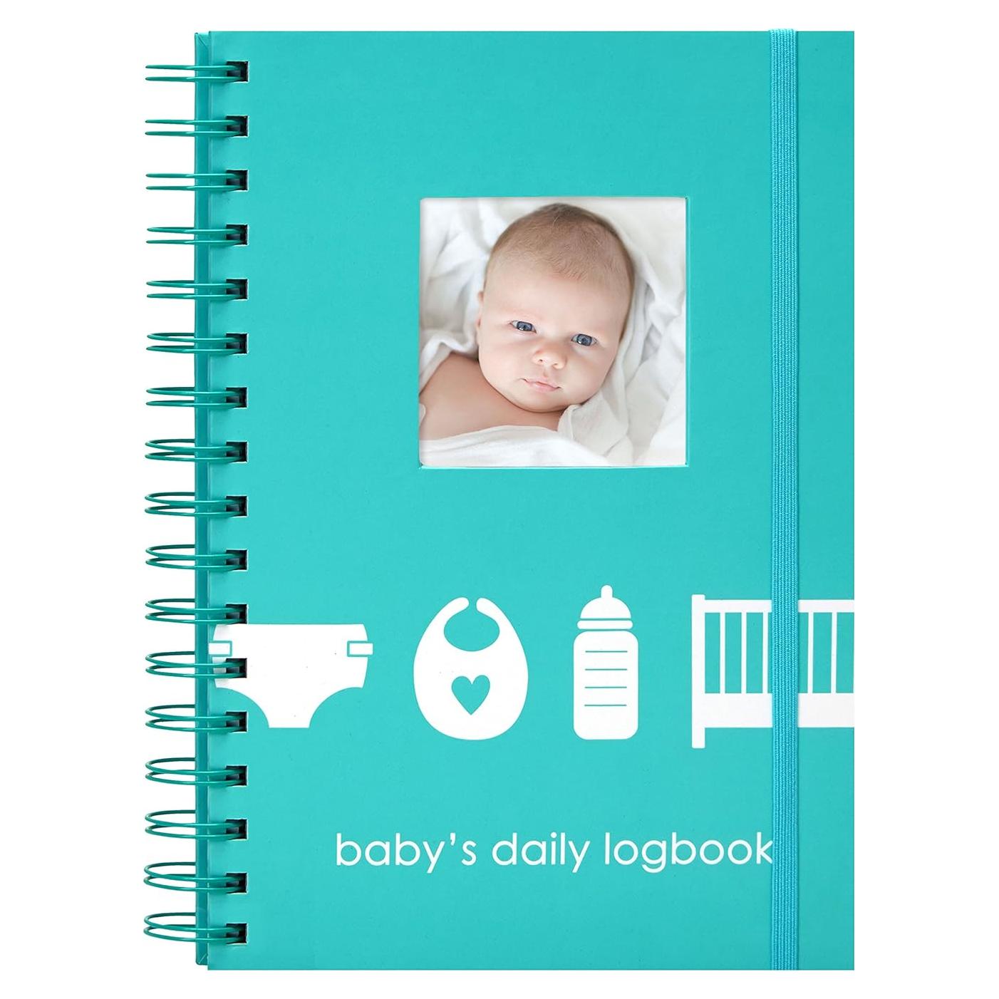 Planificador Diario del Bebé Pearhead Azul, 50 Páginas para Registro