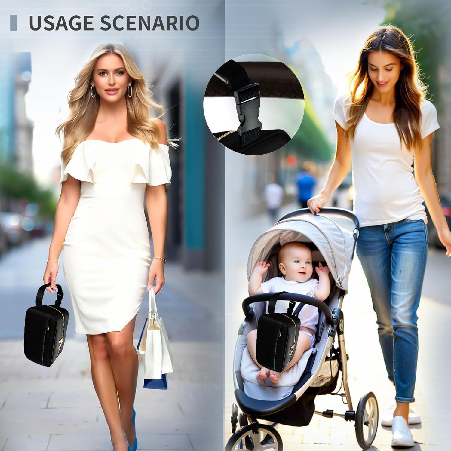 Bolsa Térmica Impermeable para Leche Materna - Negro