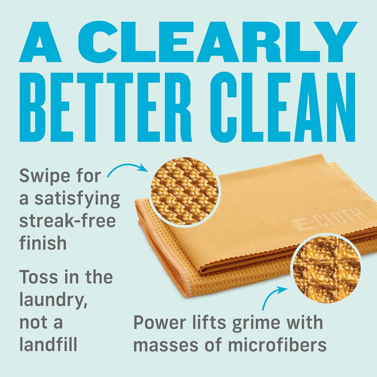 Paquete de Paños de Microfibra E-Cloth para Ventanas 2 Pzas