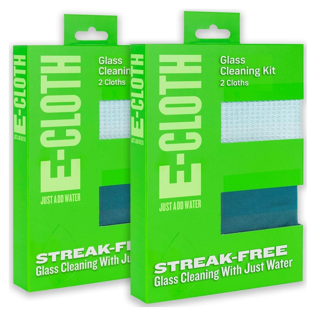 Paquete de 2 Paños E-Cloth para Limpieza de Ventanas
