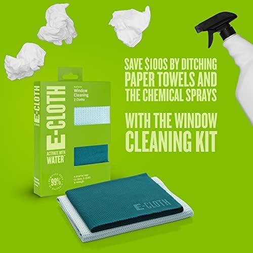 Paquete de 2 Paños E-Cloth para Limpieza de Ventanas