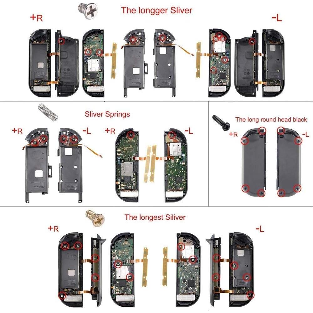 Juego Completo de Botones eXtremeRate para Nintendo Switch - Azul Fuerza Aérea