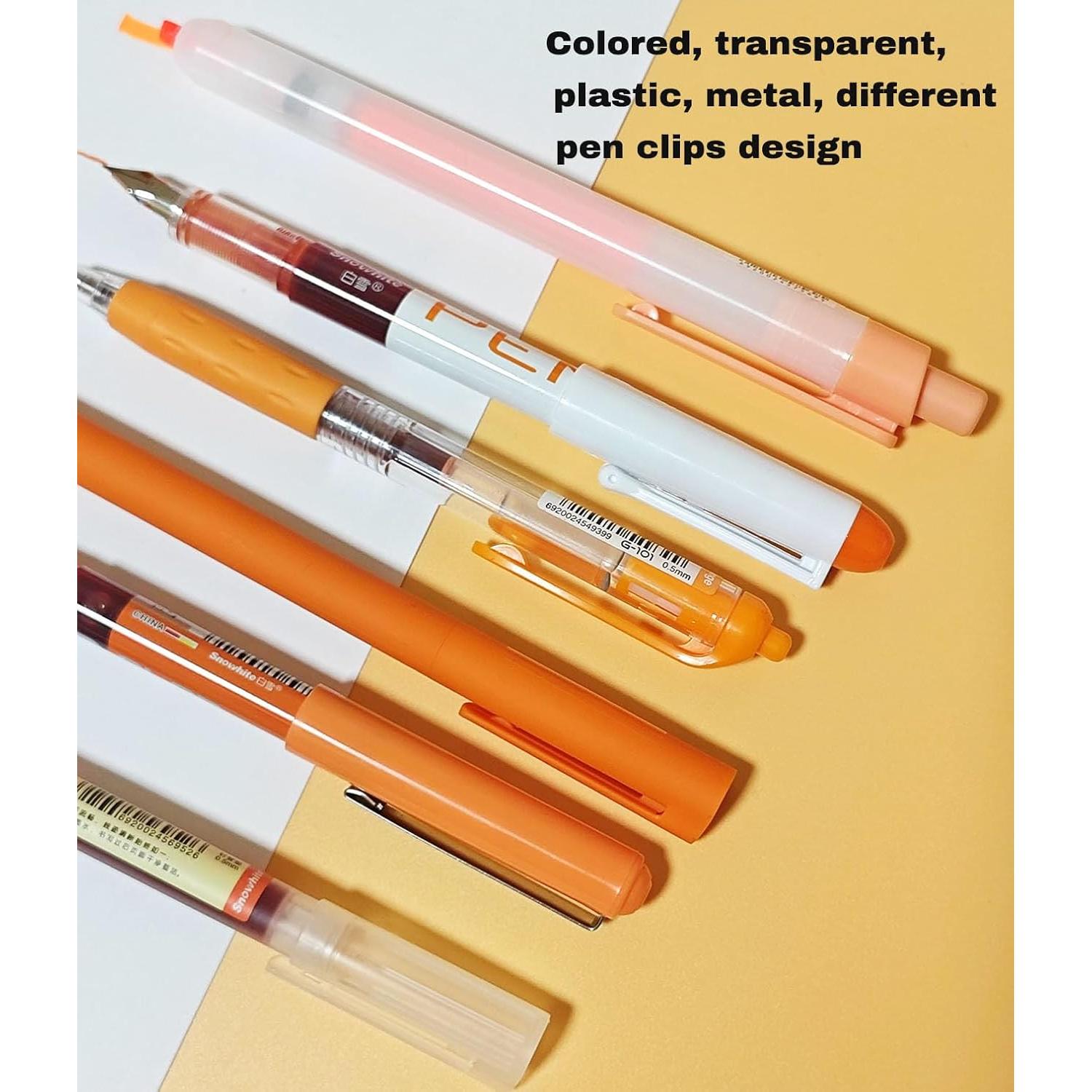 Juego de bolígrafos de gel Unimoety rosa y negro 0.5mm