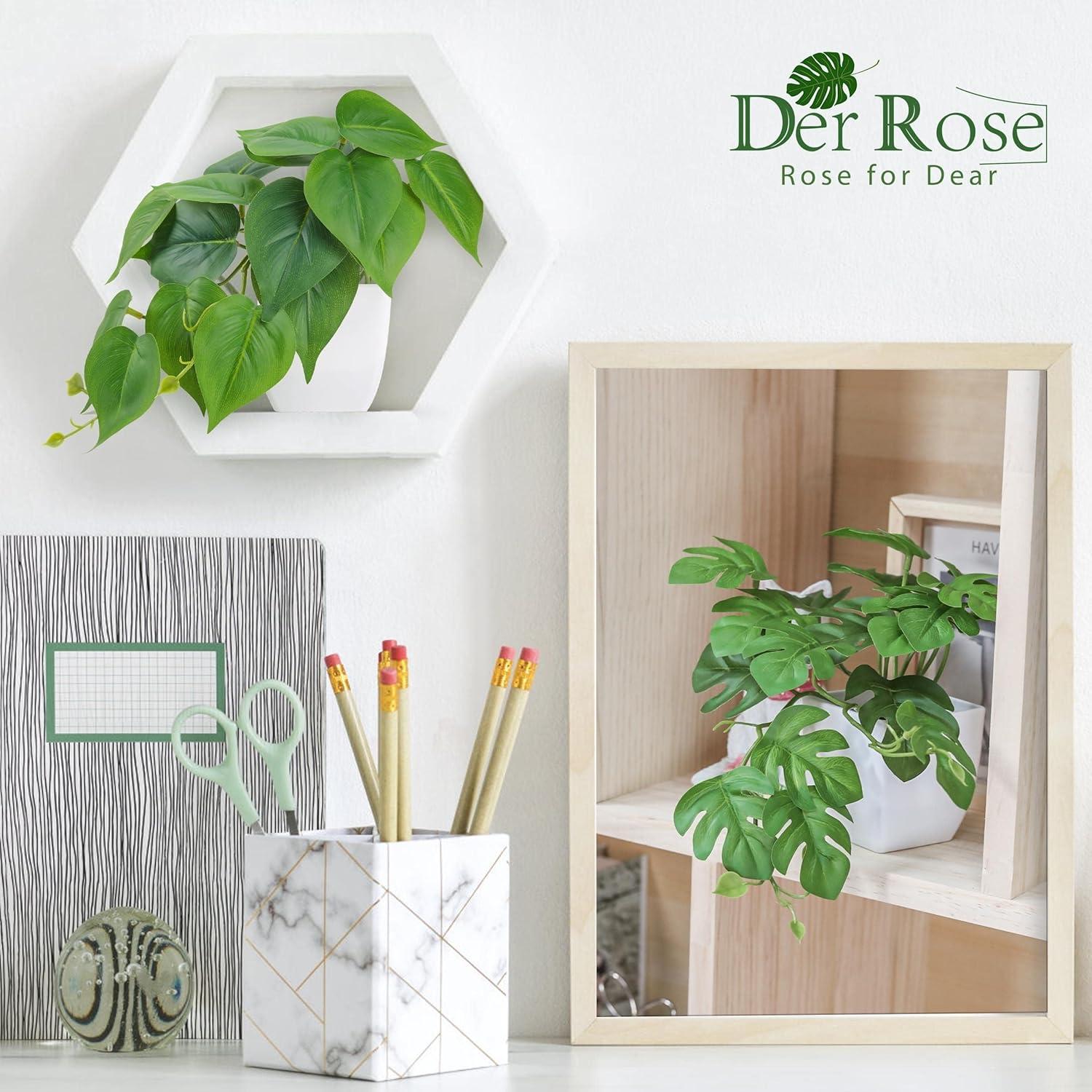 Plantas Falsas Mini 4 Pcs Der Rose Decoración Interior