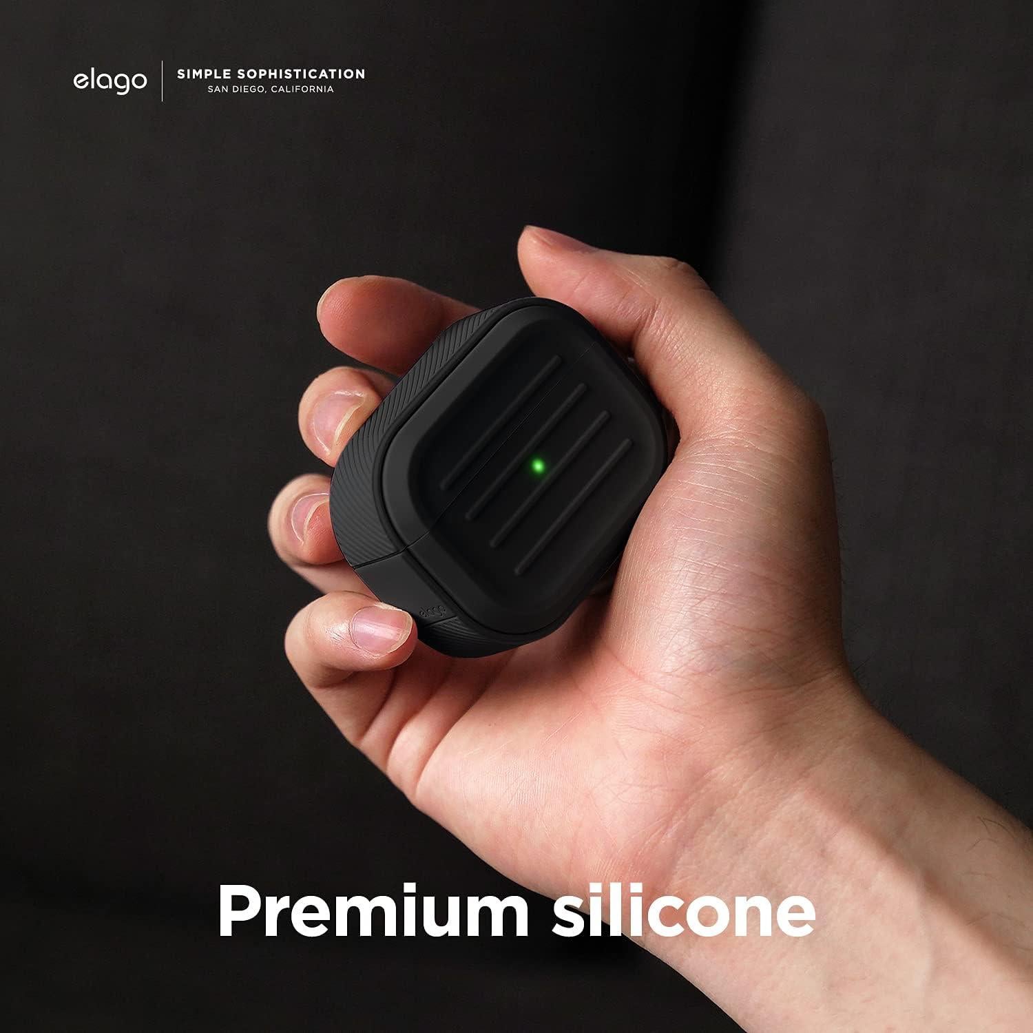 Estuche de Silicona elago Armor para AirPods 3 - Negro