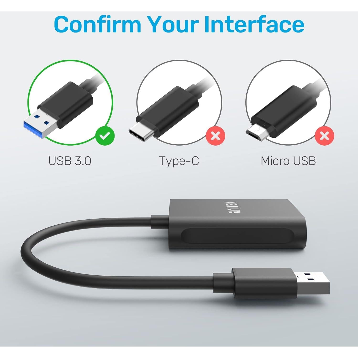 Lector de Tarjetas USB 3.0 Unitek Y-9324BK 3 Ranuras Compacto