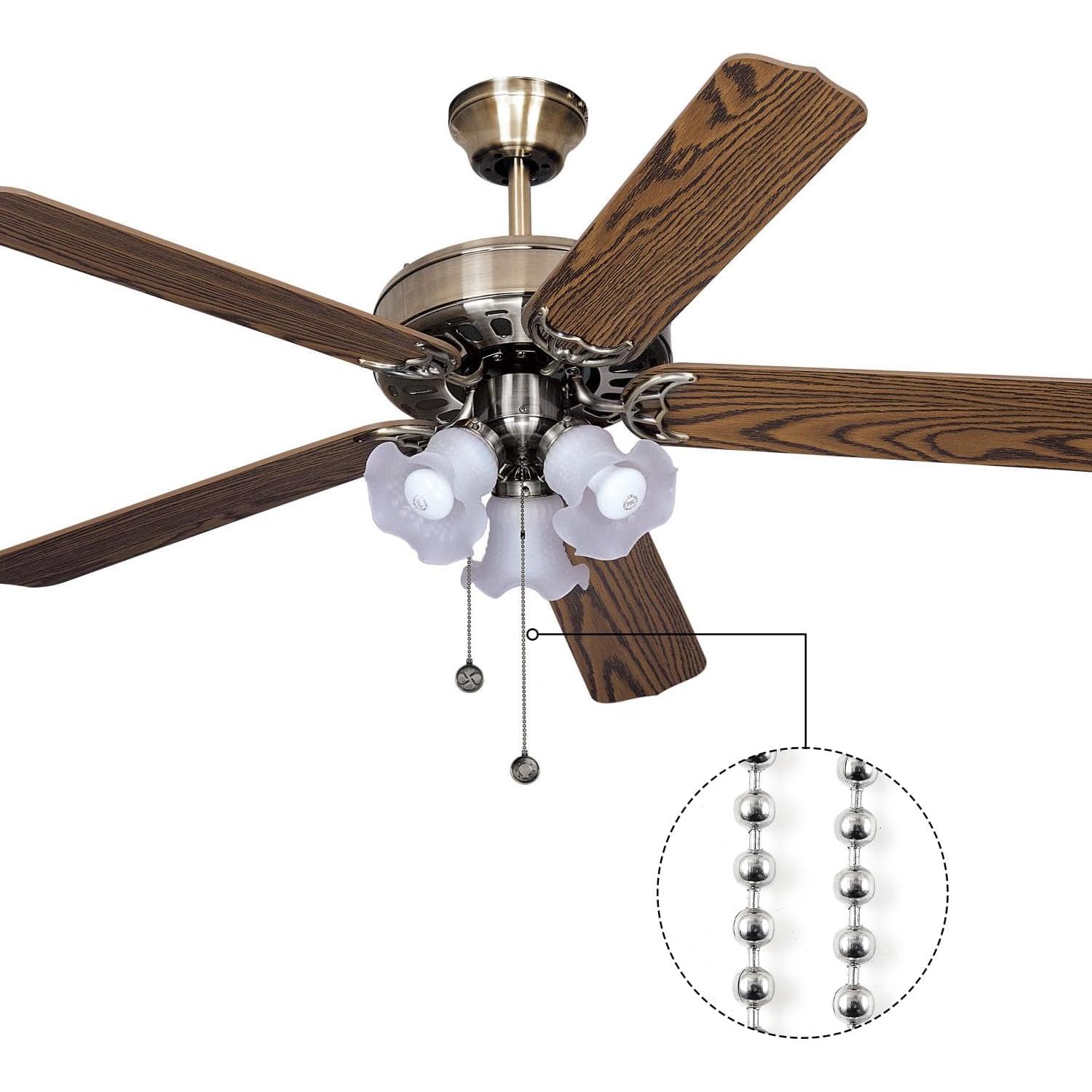 Cadena de Tirar de Ventilador de Techo 304.8 cm Acero Inoxidable