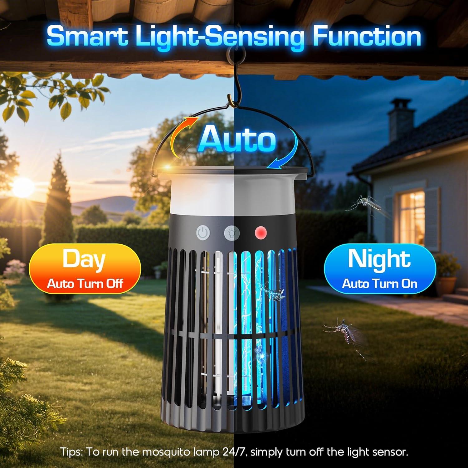 Zapper Solar de Insectos PhatroyYee 4200V RGB Recargable