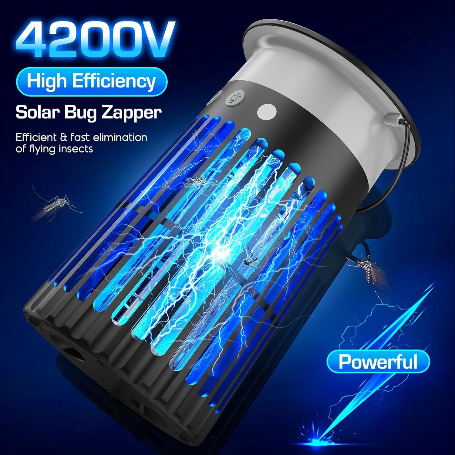 Zapper Solar de Insectos PhatroyYee 4200V RGB Recargable