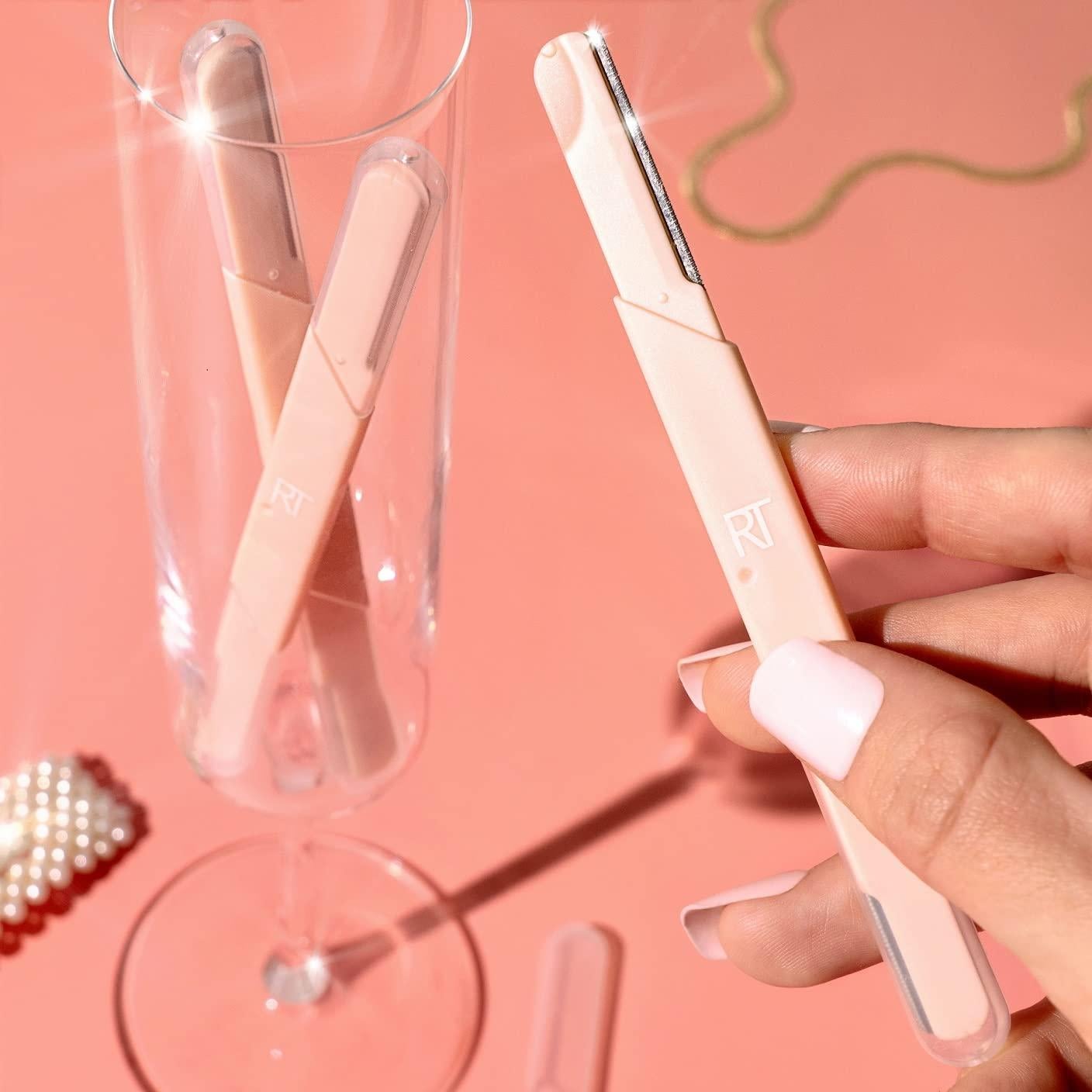 Cuchillas faciales Real Techniques, set de 3 piezas, doble extremo