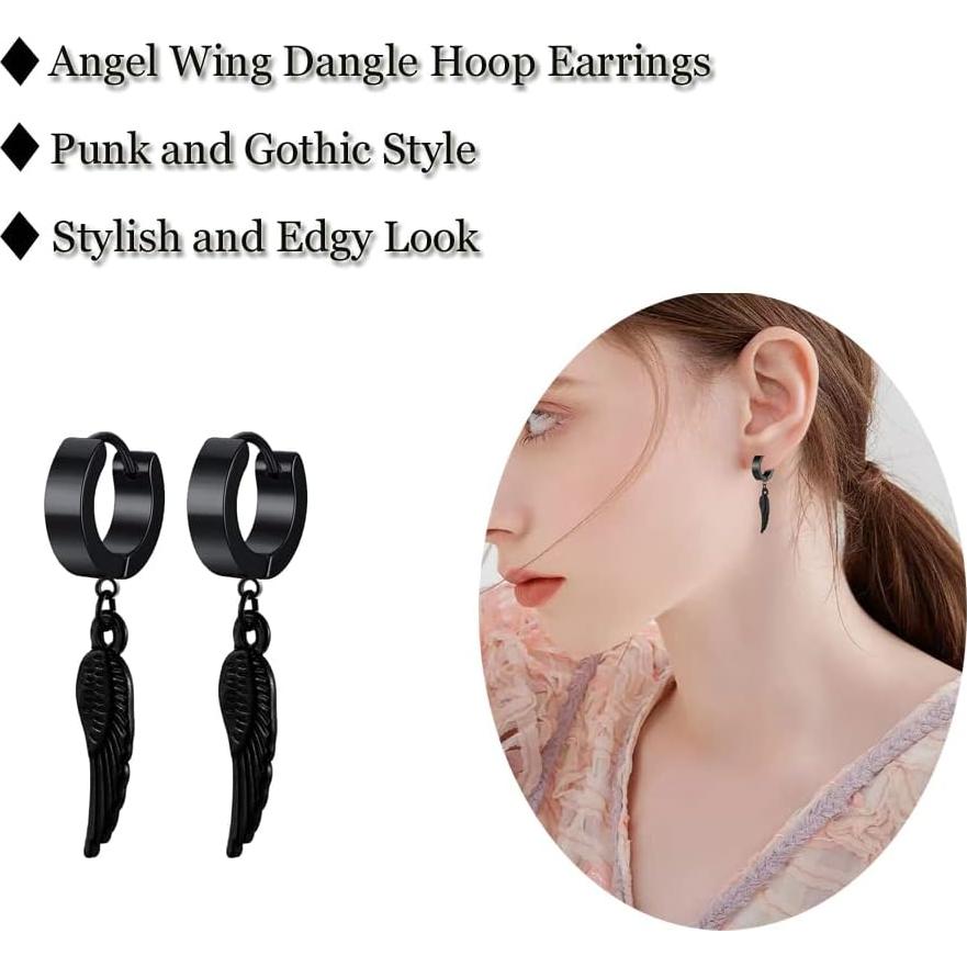 Pendientes Huggie de Acero Inoxidable Priza Jewelry Unisex