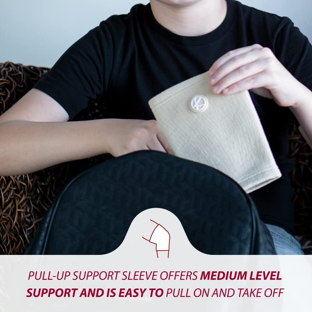 Manga de Compresión KARM Beige para Rodilla Niños Talla Única