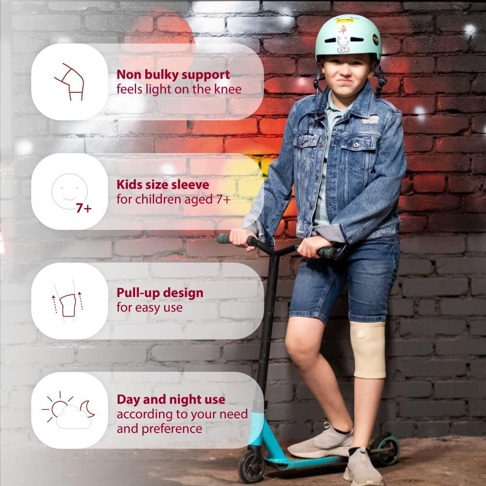 Manga de Compresión KARM Beige para Rodilla Niños Talla Única