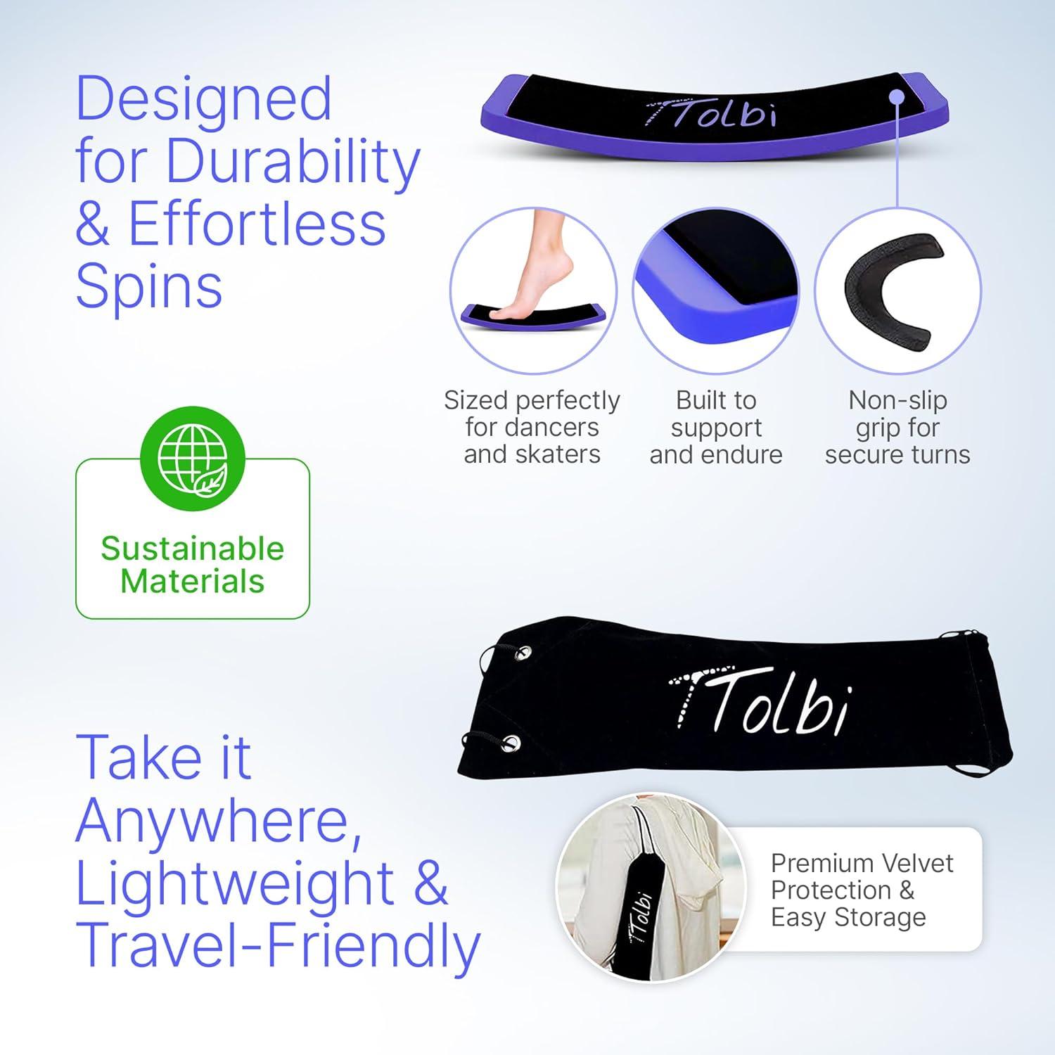 Tablero de Giro TTolbi Azul - Entrenador de Danza y Patinaje