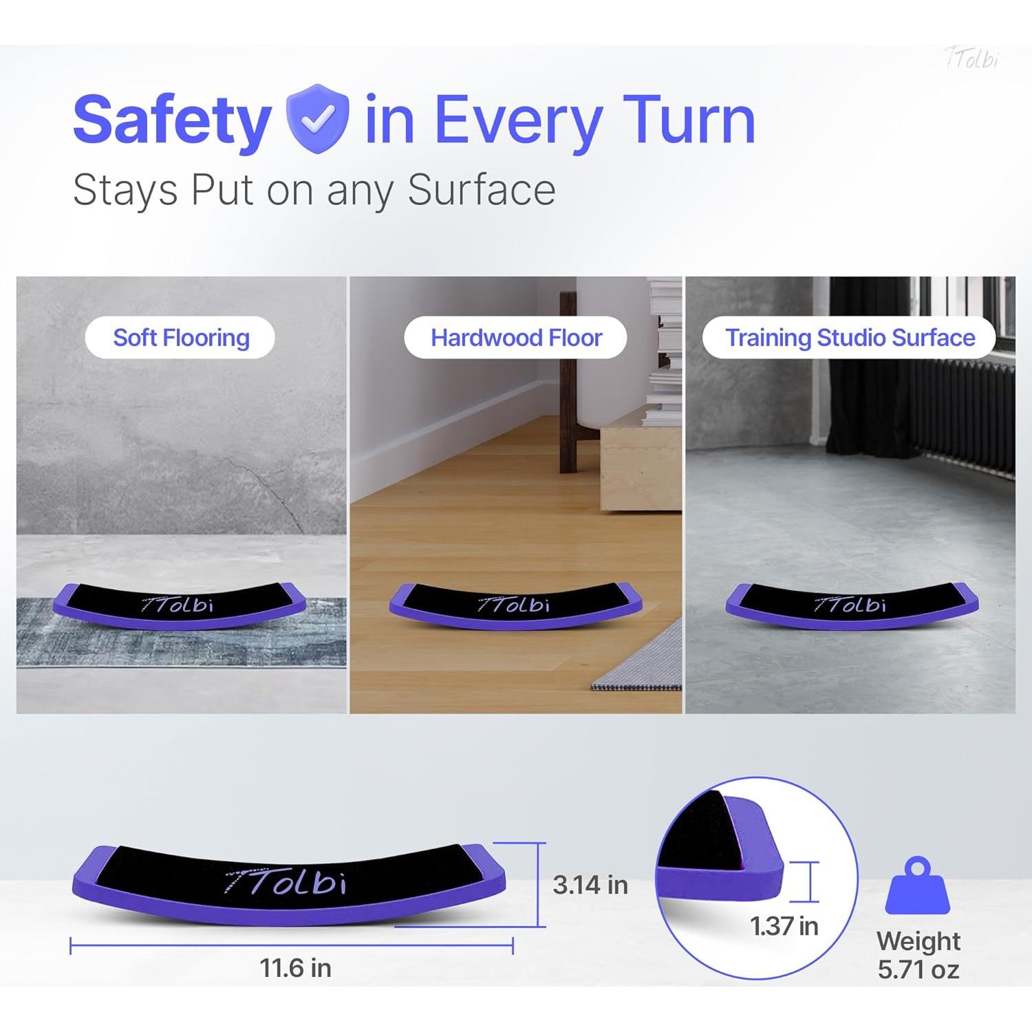 Tablero de Giro TTolbi Azul - Entrenador de Danza y Patinaje