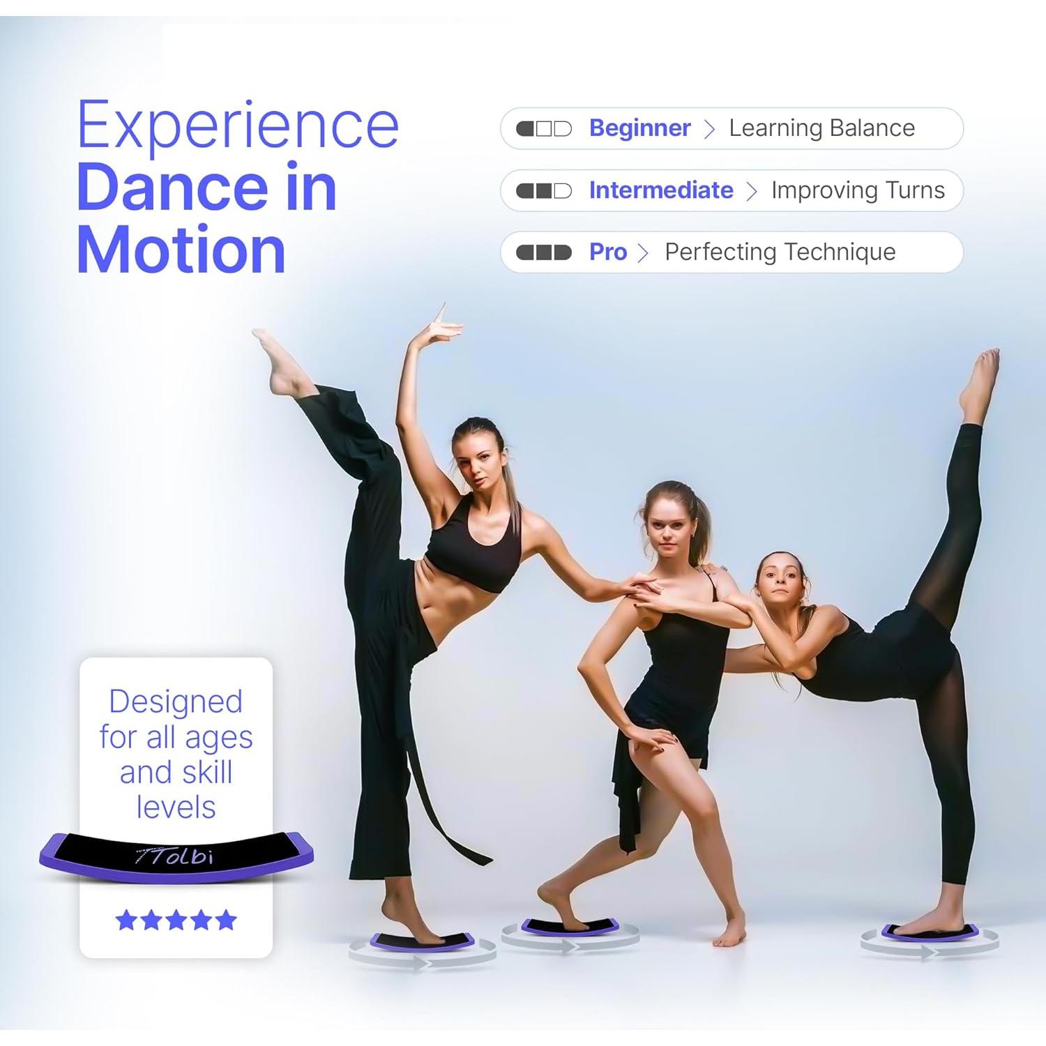 Tablero de Giro TTolbi Azul - Entrenador de Danza y Patinaje