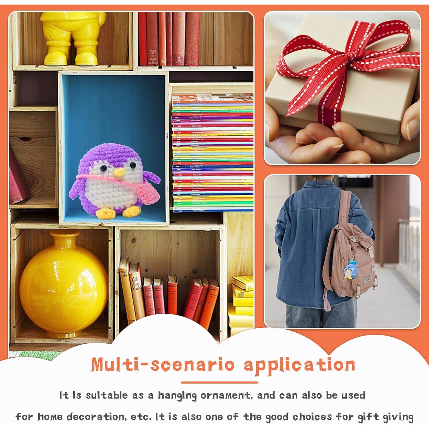 Kit de Ganchillo IMZAY para Principiantes - 2 Pingüinos Adorables