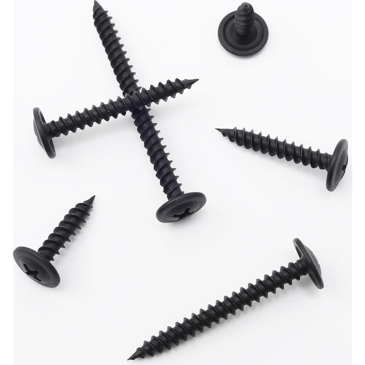 Tornillos de Madera JEGONFRI #8 x 2.54cm 120pcs Negros