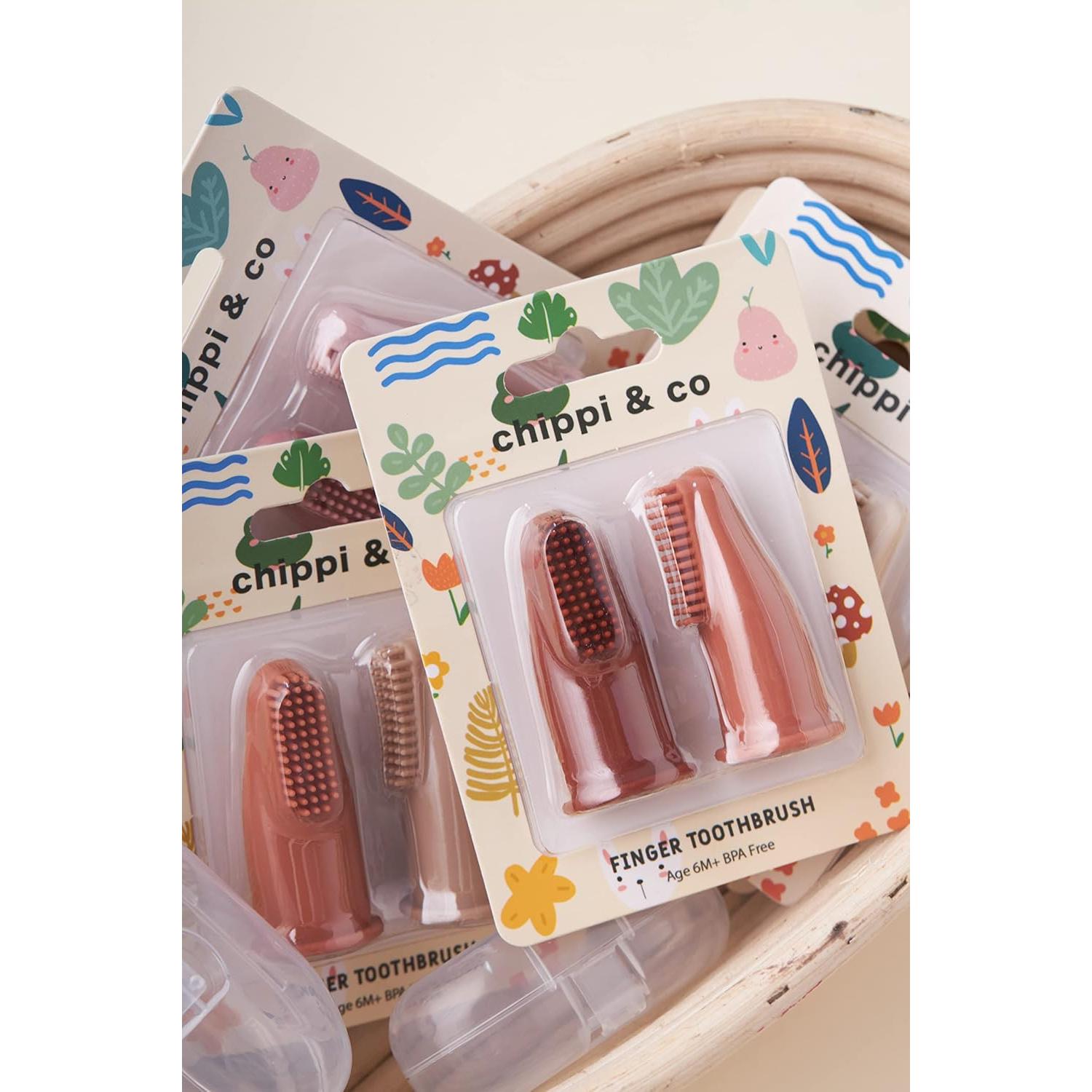 Cepillo de Dientes de Silicona Chippi & Co para Bebés 0-3 Años