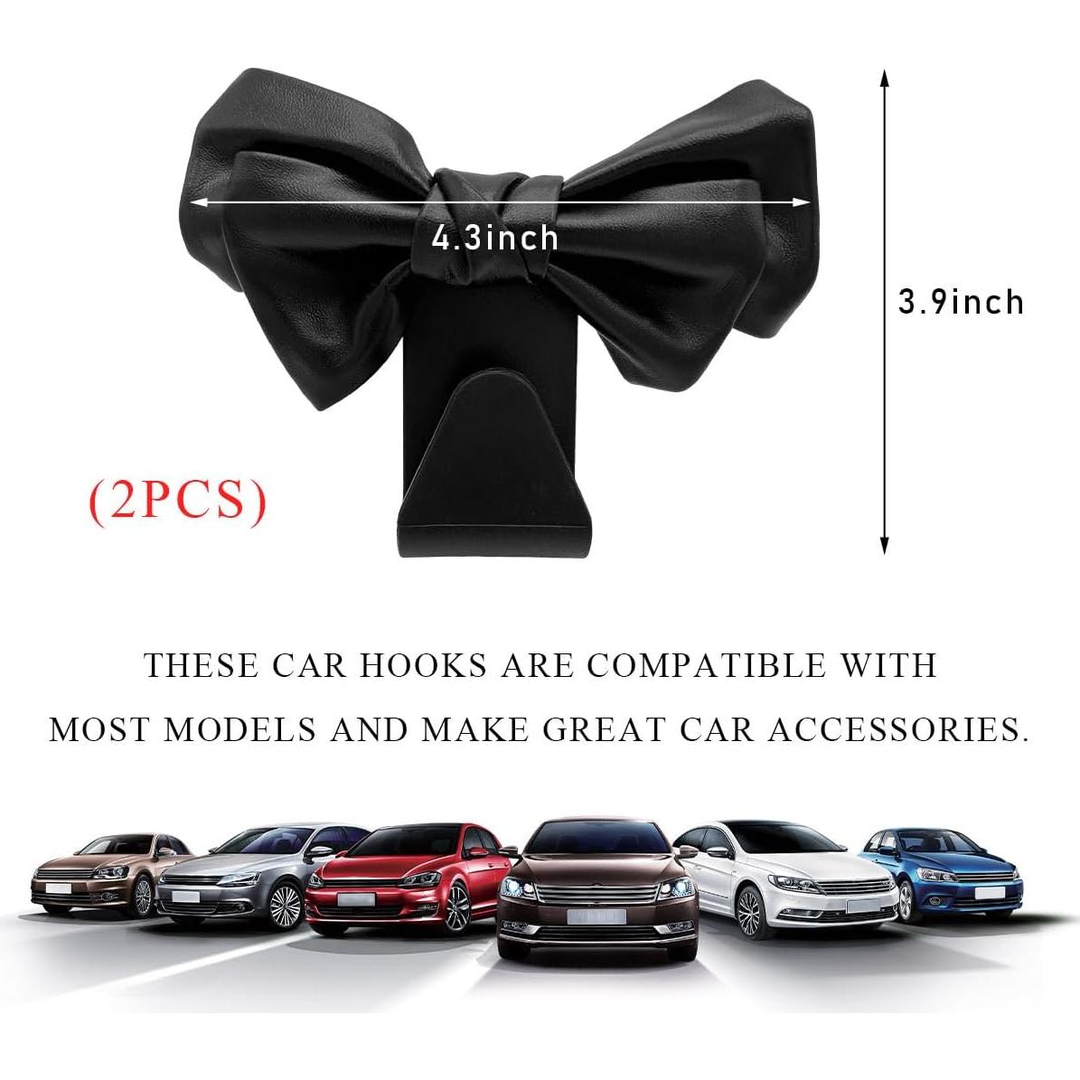 Ganchos para Reposacabezas de Asiento de Coche Yourkar - 2 PCS Negro