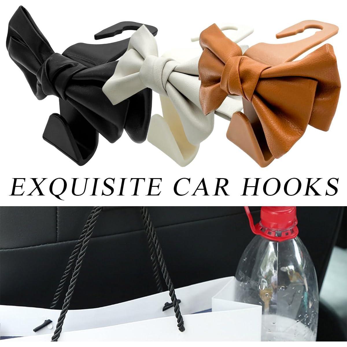 Ganchos para Reposacabezas de Asiento de Coche Yourkar - 2 PCS Negro