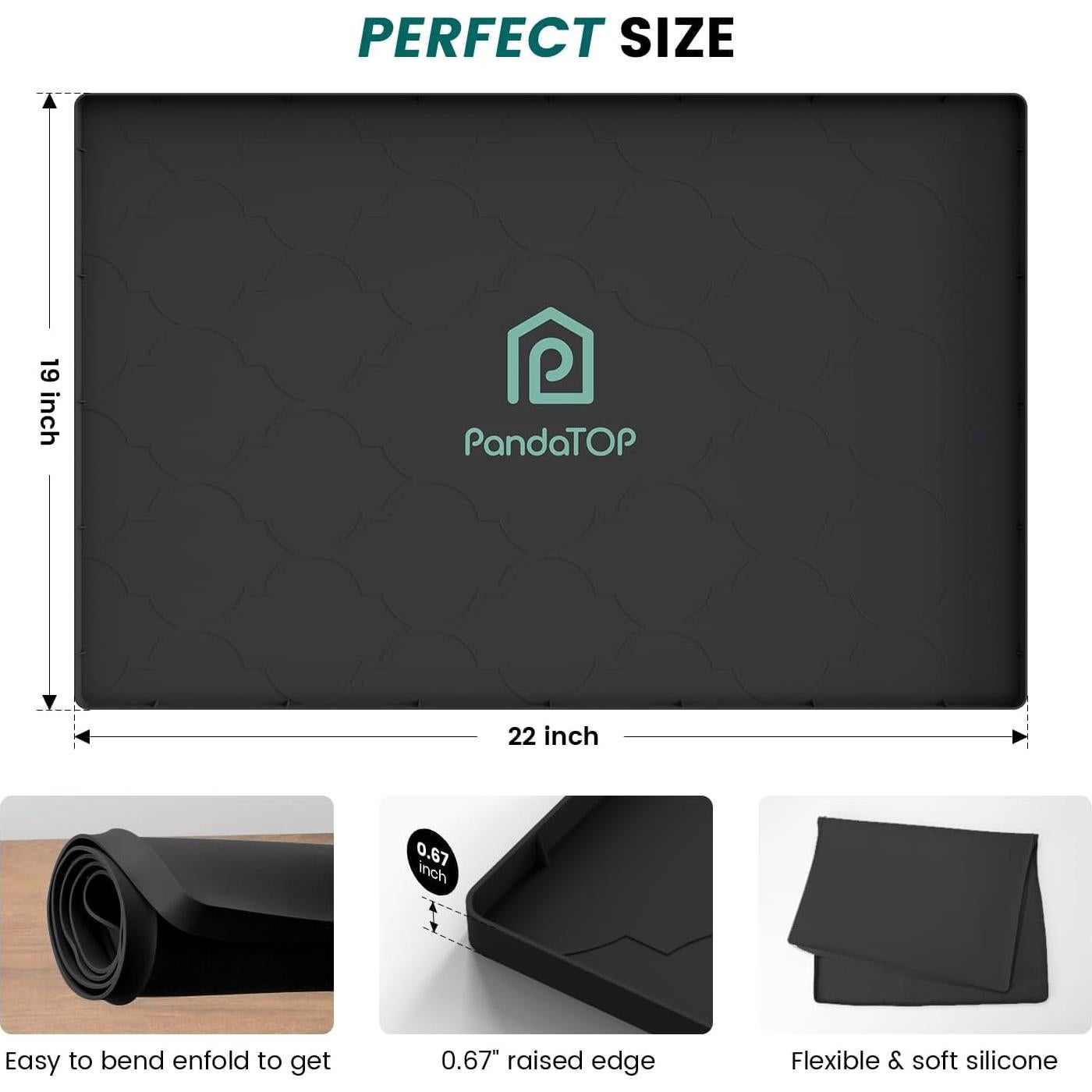 Alfombrilla de Silicona PandaTOP para Bajo Fregadero 55.88x48.26cm