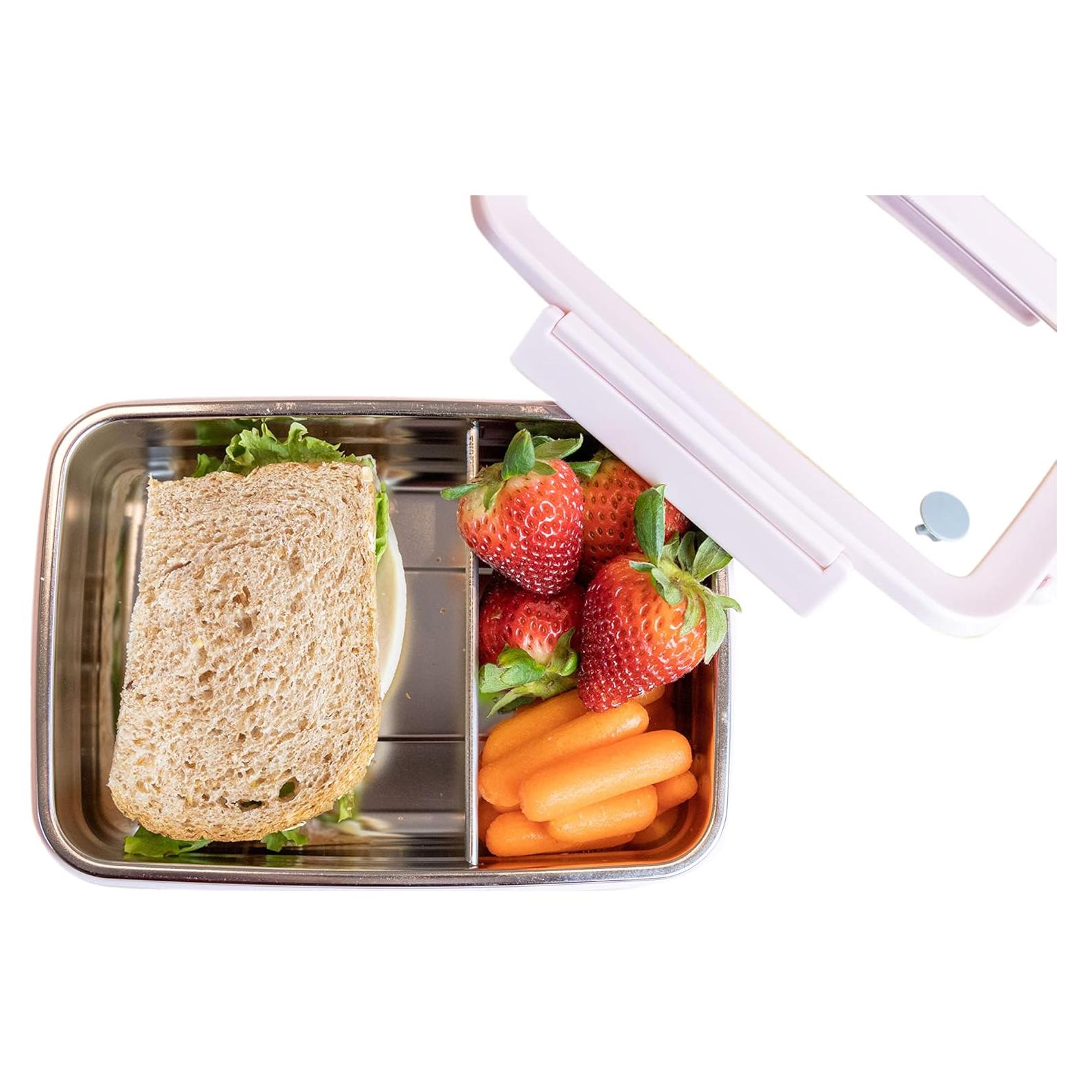 Contenedor de Almuerzo MIRA Bento Acero Inoxidable 0.85L Rosa