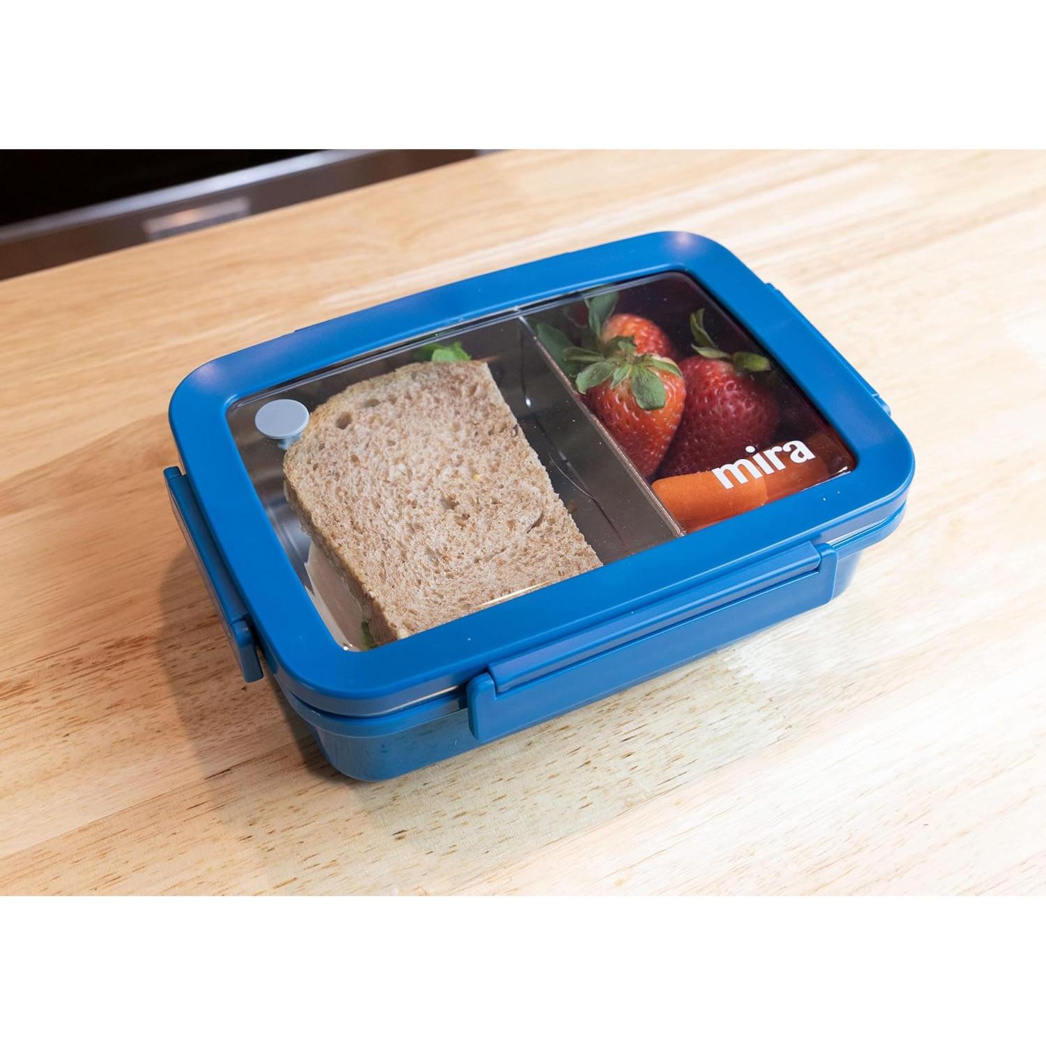 Contenedor de Almuerzo MIRA Bento Acero Inoxidable 0.85L Rosa