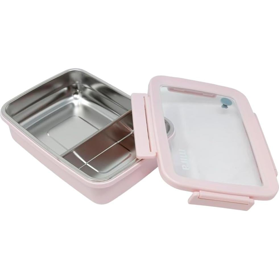 Contenedor de Almuerzo MIRA Bento Acero Inoxidable 0.85L Rosa