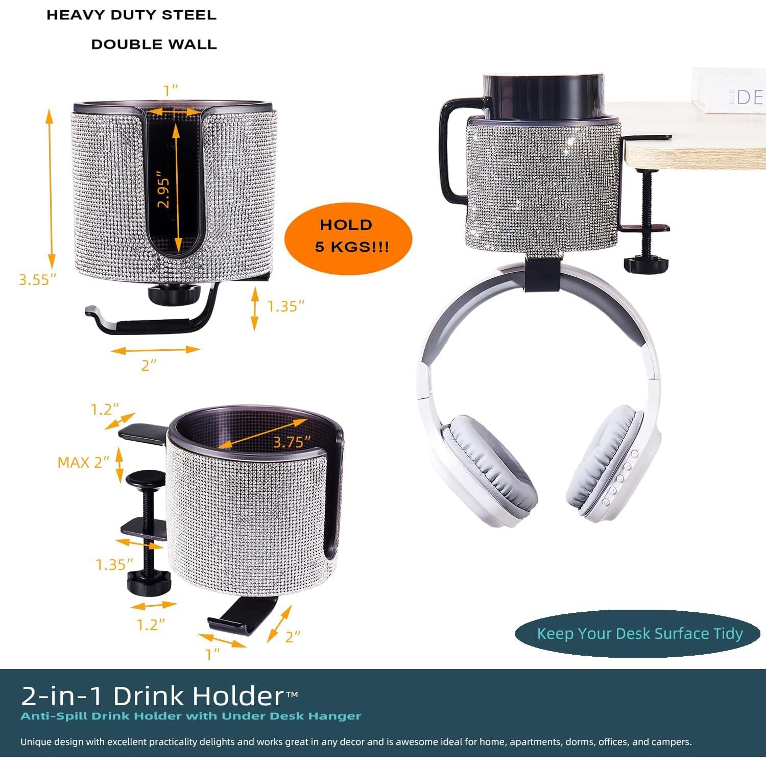 Soporte para Taza de Escritorio 2-en-1 Cowinational Metal