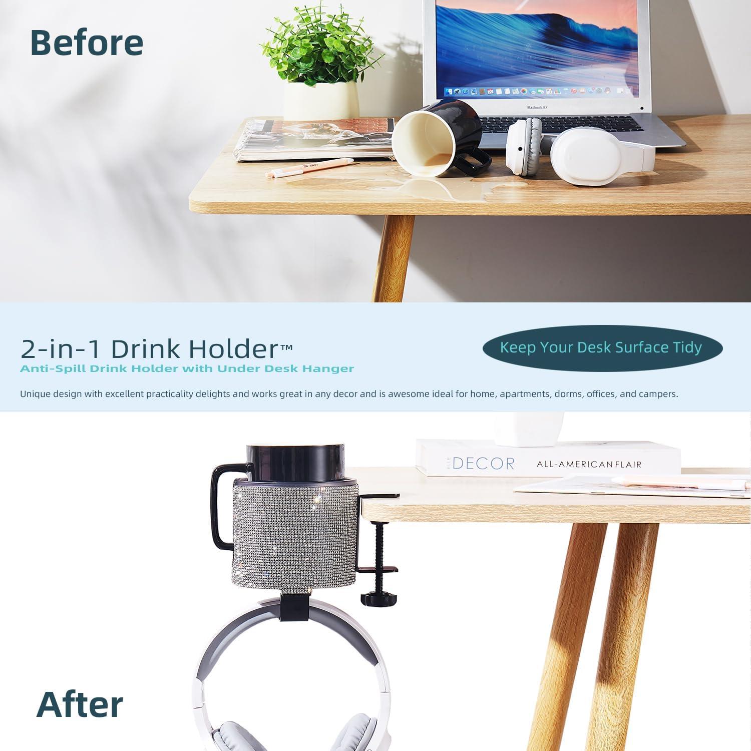 Soporte para Taza de Escritorio 2-en-1 Cowinational Metal