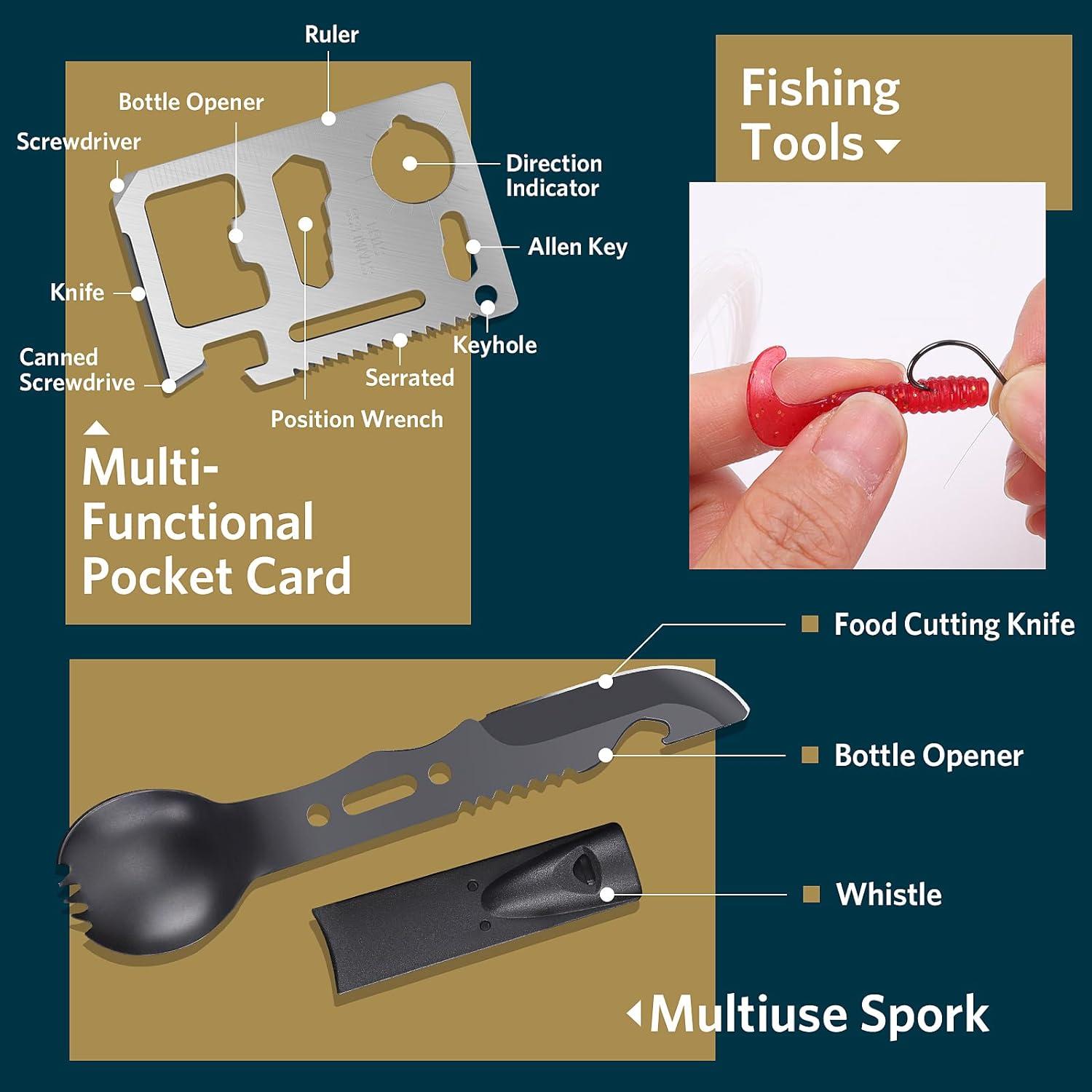 Kit de Supervivencia 13 en 1 Abpir para Camping y Aventura