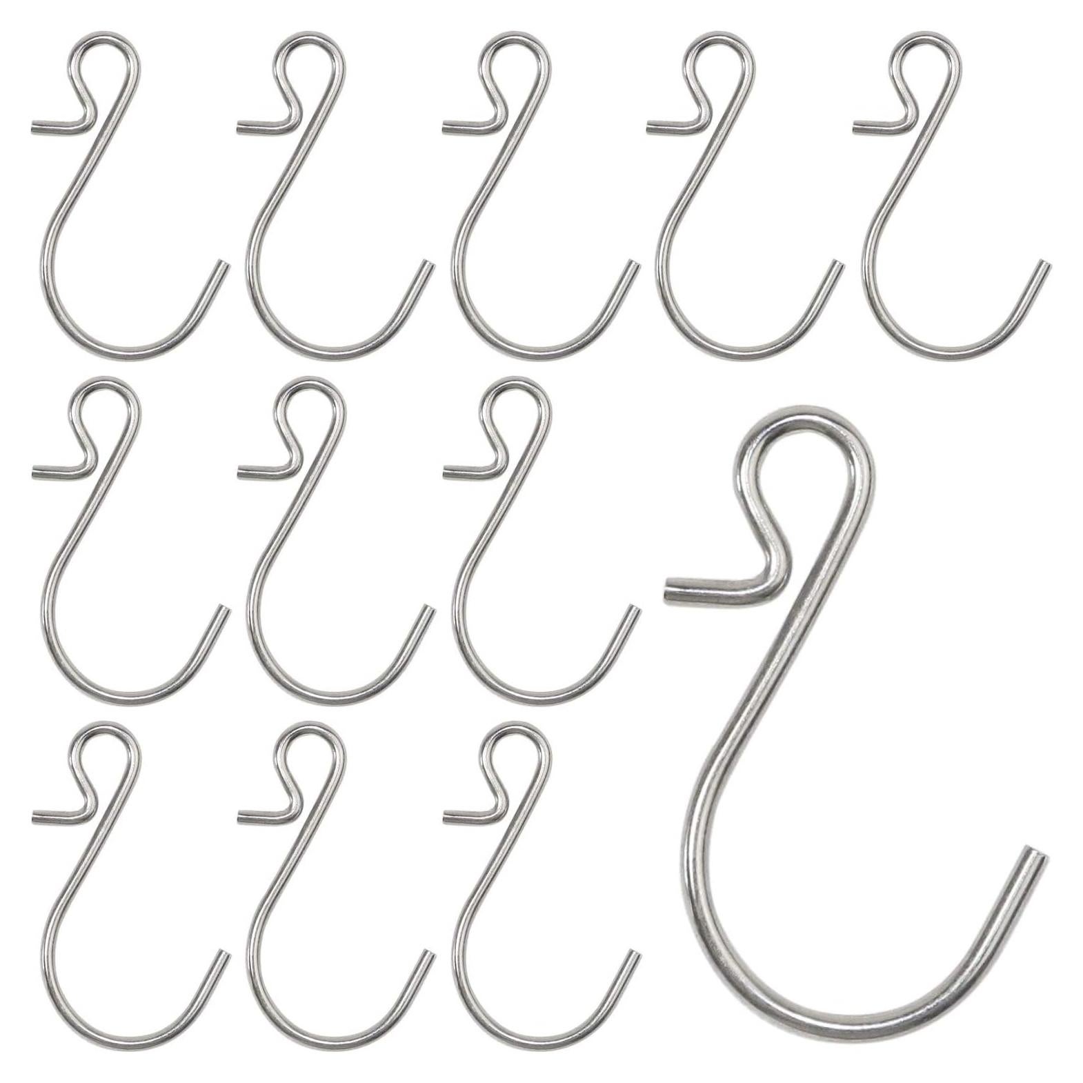 Ganchos en S Pequeños Esenciales Millennial 35 Piezas Plateados