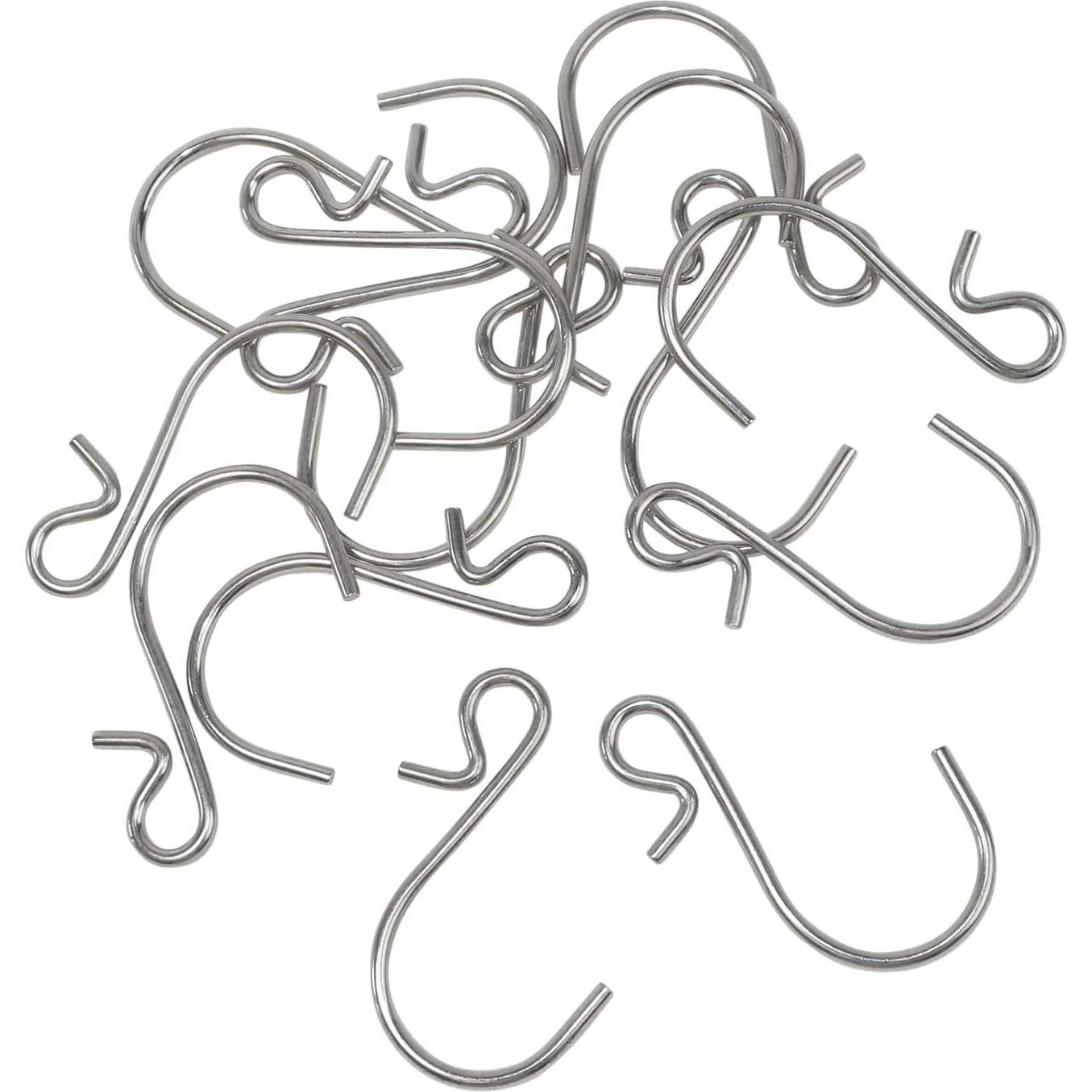 Ganchos en S Pequeños Esenciales Millennial 35 Piezas Plateados