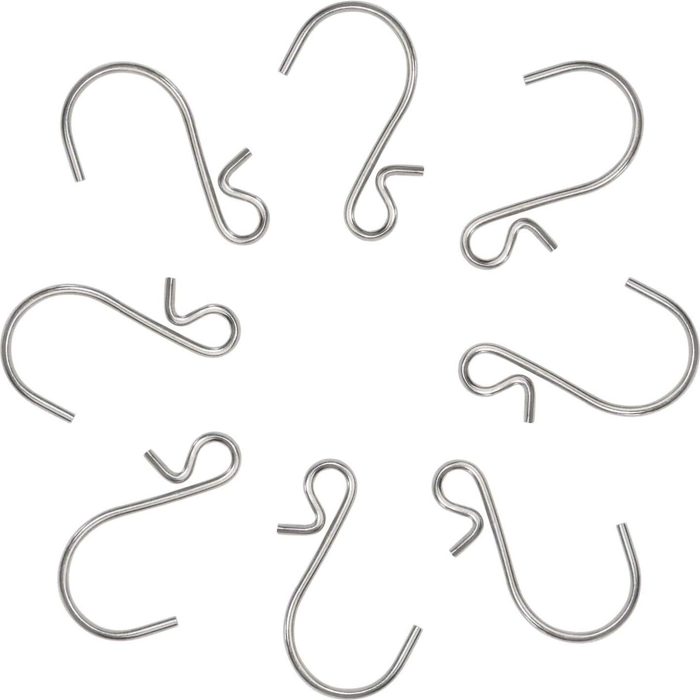 Ganchos en S Pequeños Esenciales Millennial 35 Piezas Plateados