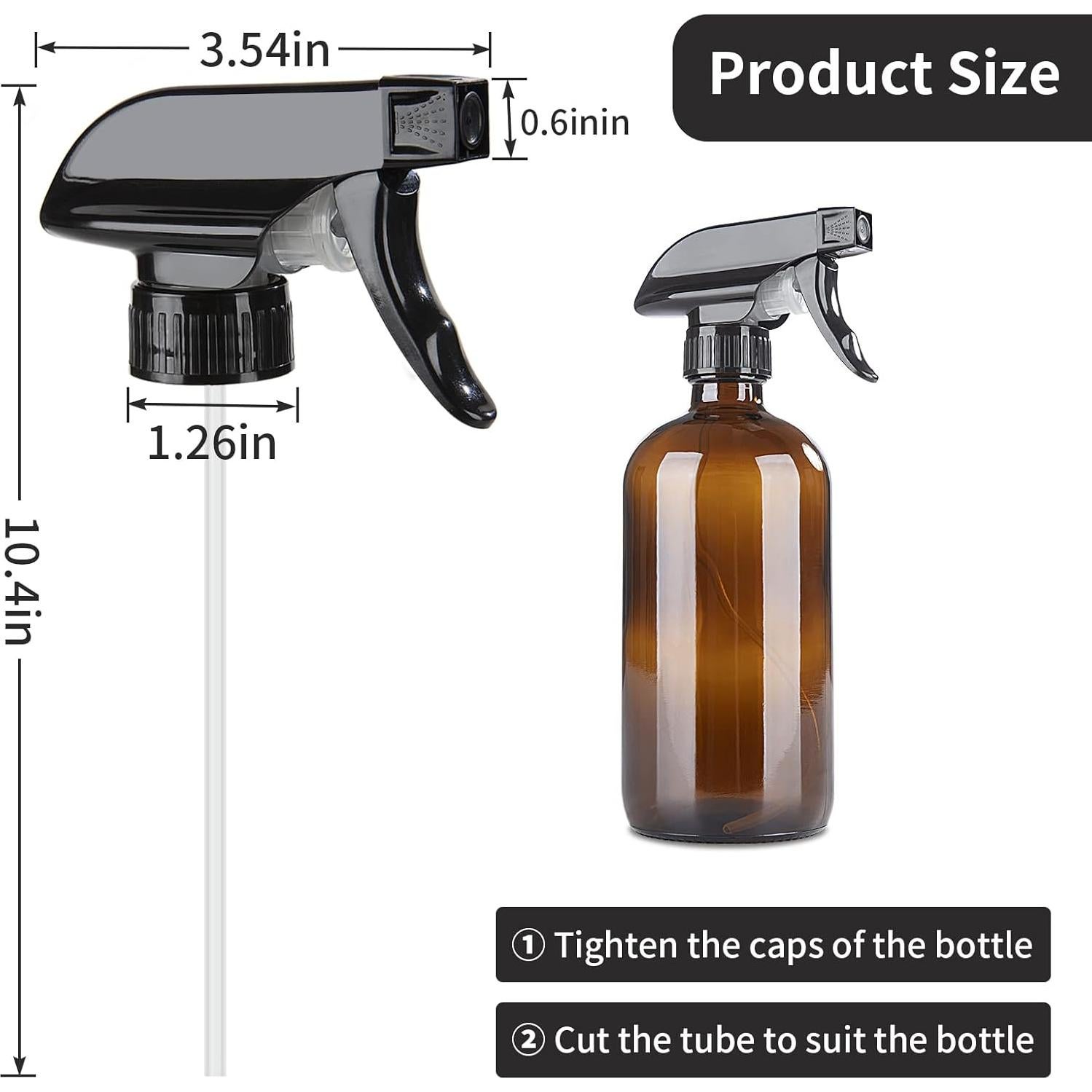 HOMBYS 4 Boquillas de Spray Ajustables para Botellas 236ml/473ml