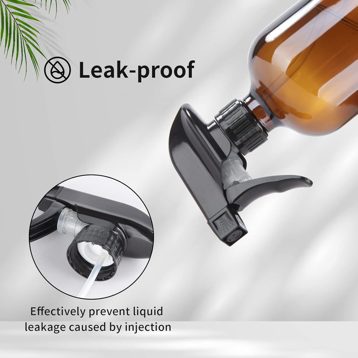 HOMBYS 4 Boquillas de Spray Ajustables para Botellas 236ml/473ml