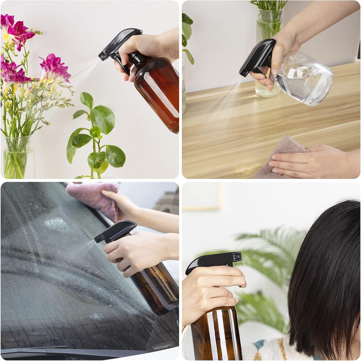 HOMBYS 4 Boquillas de Spray Ajustables para Botellas 236ml/473ml