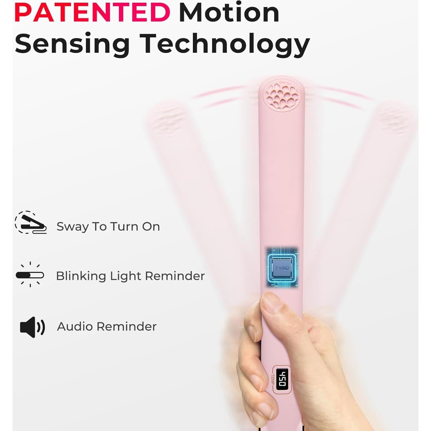 Plancha de Pelo TYMO SWAY 2 en 1 Titanio 32 Temperaturas