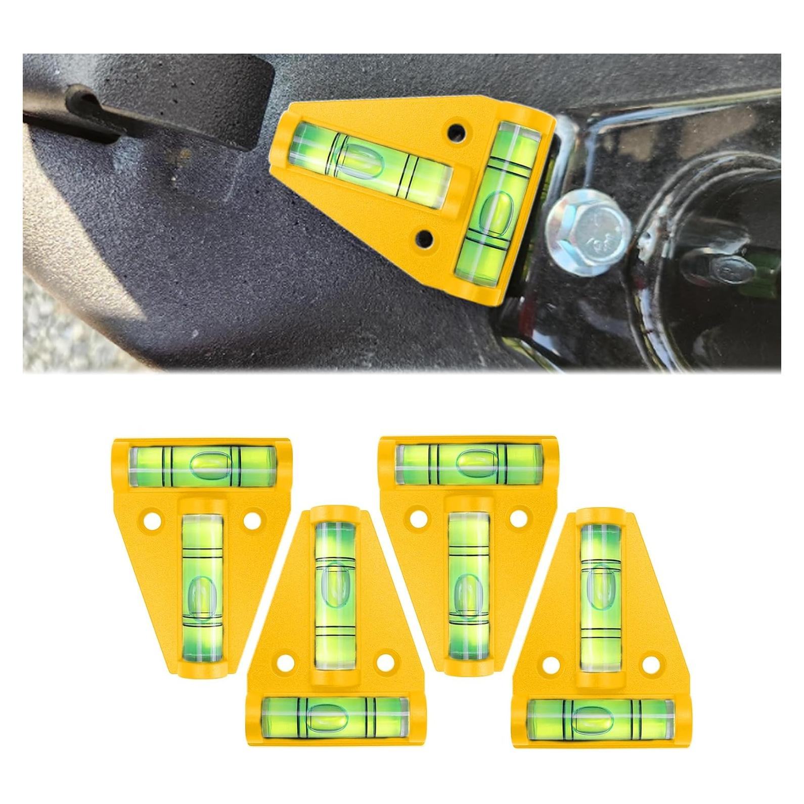 Niveladores Magnéticos para RV Lecctso - 4 Piezas Amarillo