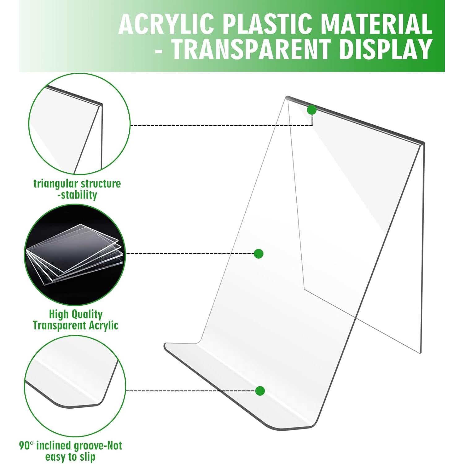 Soporte de Libro Acrílico Trophable Paquete de 4 Unidades