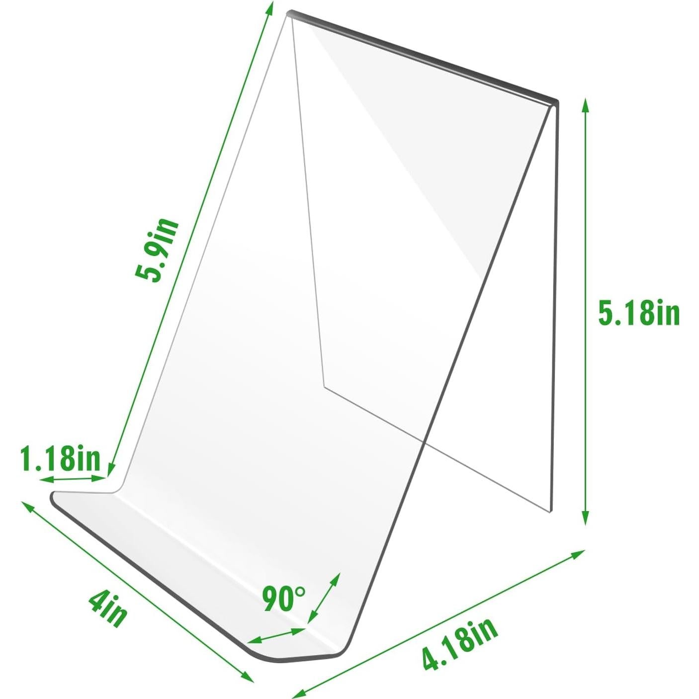Soporte de Libro Acrílico Trophable Paquete de 4 Unidades