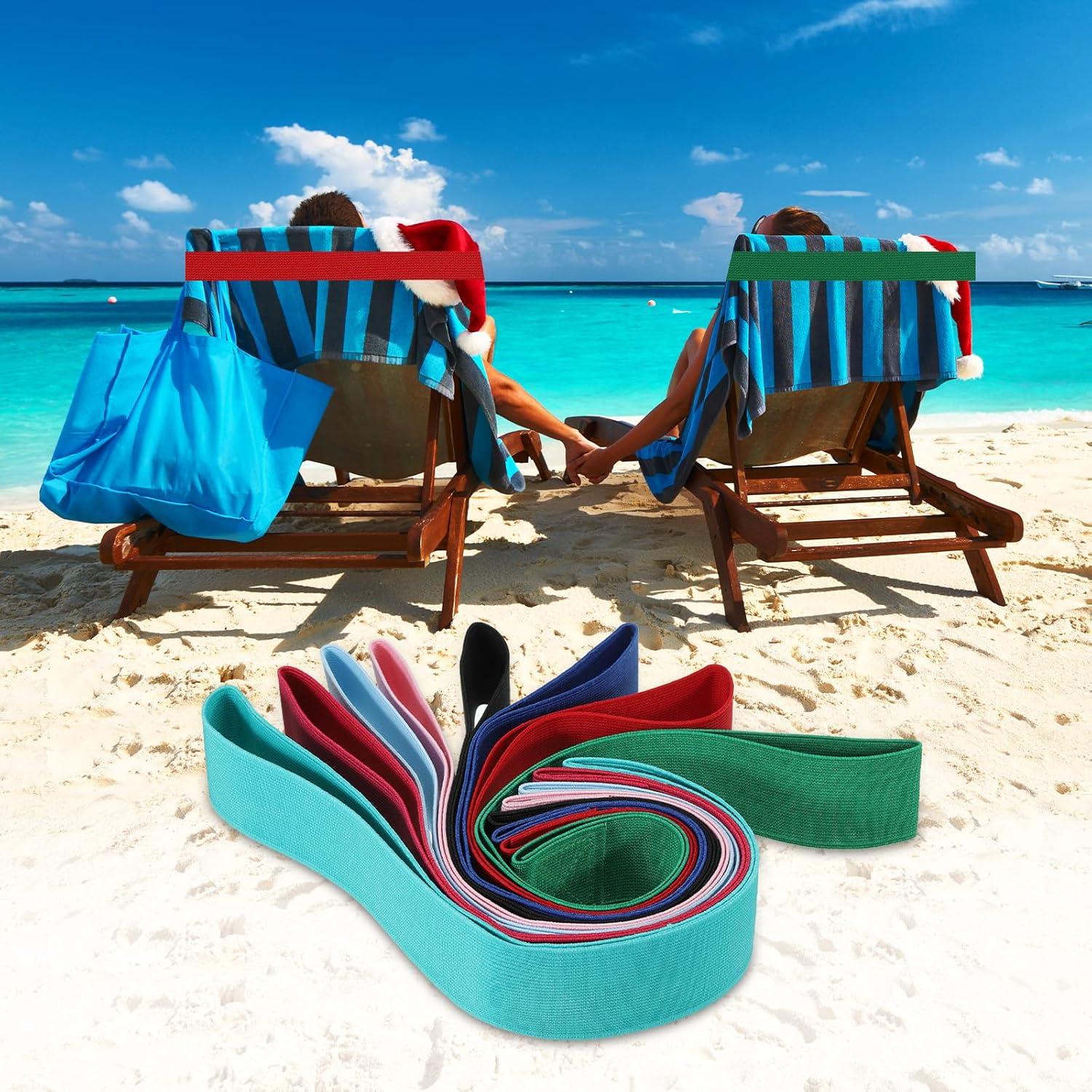 Bandas para Toallas PATIKIL, 6 Clips Estirables para Playa