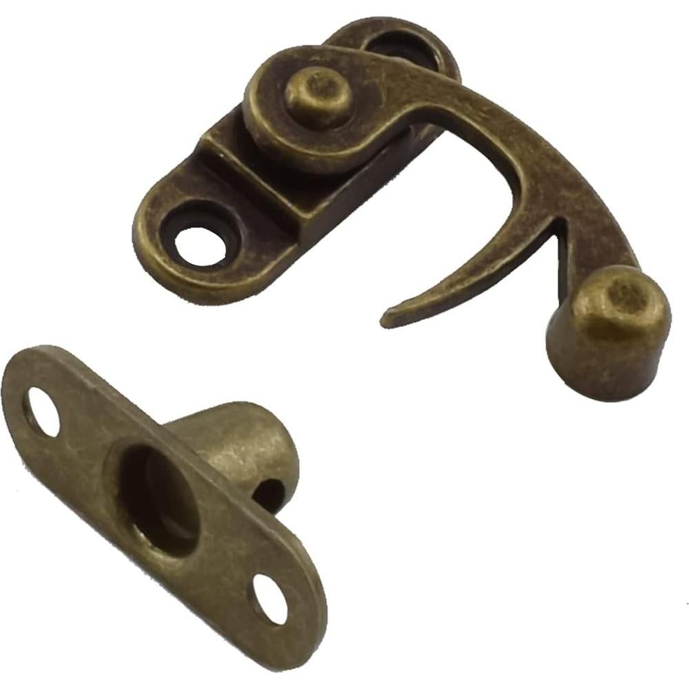 Cierre de Gancho Derecho Antiguo Aifeier 29x33mm Bronce - 4PCS
