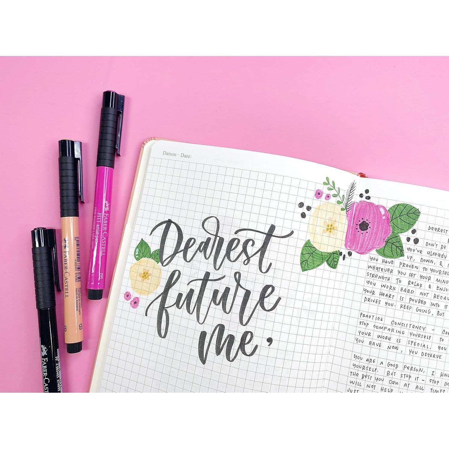 Set de 4 Marcadores Pitt Artist Faber-Castell - Tinta Negra